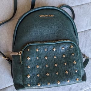 MK emerald green backpack